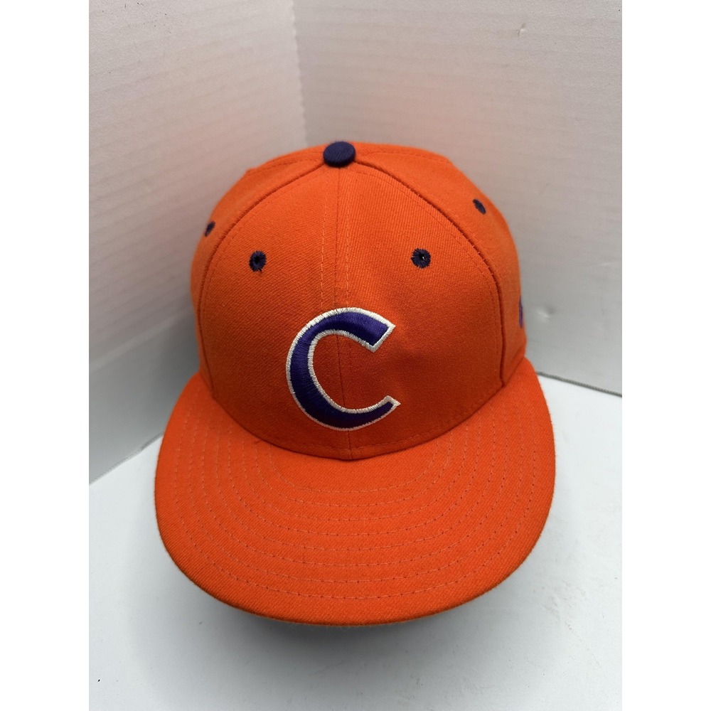 Clemson Tigers New Era 59FIFTY Low Profile Fitted Hat Mens 7 1/8 Omaha Orange